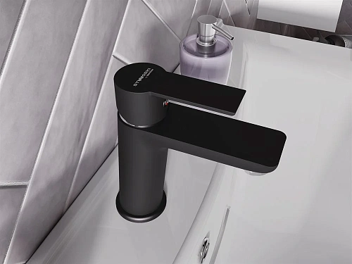 Смеситель для раковины STWORKI Хельсинки by Damixa Хельсинки HFHS02130 черный 427467 Смеситель для раковины STWORKI Хельсинки by Damixa Хельсинки HFHS02130 черный 427467