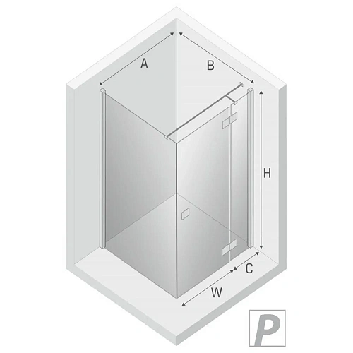 Душевой уголок NEW TRENDY REFLEXA R 120x80x200 EXK-5153 хром Душевой уголок NEW TRENDY REFLEXA R 120x80x200 EXK-5153 хром