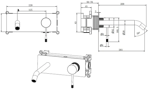 Смеситель для раковины Allen Brau Priority 4.0 5.31D03-MG (с внутренней частью) графит брашированный Смеситель для раковины Allen Brau Priority 4.0 5.31D03-MG (с внутренней частью) графит брашированный