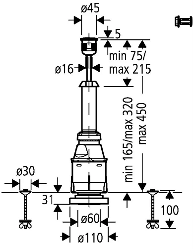 Смывной клапан для отверстия в крышке бачка (диаметр 40 мм) GROHE (37085PI0) Смывной клапан для отверстия в крышке бачка (диаметр 40 мм) GROHE (37085PI0)