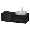 Картинка анонса товара «тумба под раковину duravit xsquare xs4903r4040 140 см черный глянцевый»