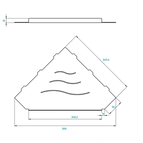 Полка RGW MT-13W 49279913-01 Полка RGW MT-13W 49279913-01