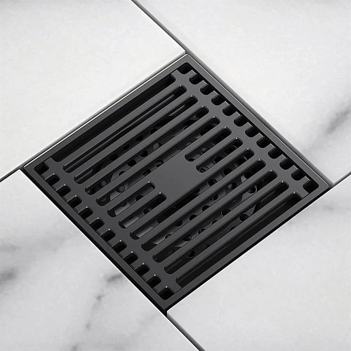 Душевой трап Orange TR01-005b 100х100 черный Душевой трап Orange TR01-005b 100х100 черный