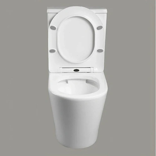 Унитаз напольный Ceruttispa SELLA GW CT9864 безободковый белый, сиденье микролифт Унитаз напольный Ceruttispa SELLA GW CT9864 безободковый белый, сиденье микролифт