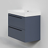 Тумба с раковиной La Fenice Elba TWIN Blu Grigio 80 NFNC-01-ELB-BG-80-2-3-80 синяя матовая