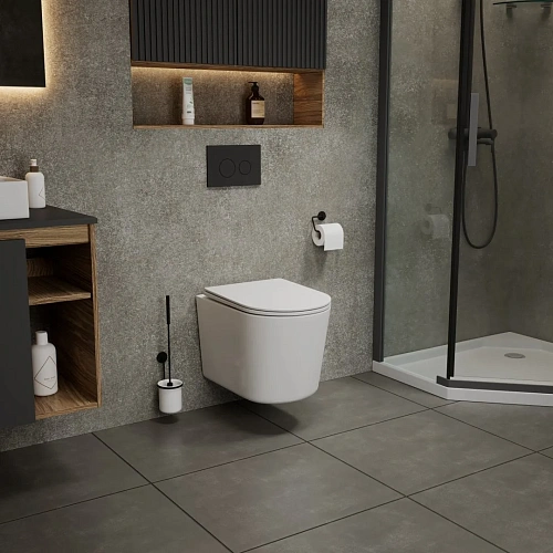 Унитаз подвесной Grossman Thin Rim GR-5602S (520х365х345) тонкий ободок, белый, с крышкой микролифт Унитаз подвесной Grossman Thin Rim GR-5602S (520х365х345) тонкий ободок, белый, с крышкой микролифт