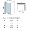 Душевая дверь River BOSFOR 60 МТ 10000003649 Душевая дверь River BOSFOR 60 МТ 10000003649