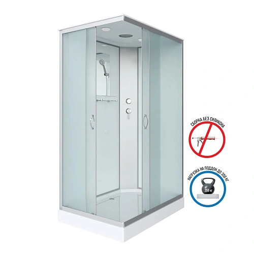 Душевая кабина Niagara Classic NG-43185-14Q (1100х800х2150) низкий поддон (13см) стекло матовое 431853Q Душевая кабина Niagara Classic NG-43185-14Q (1100х800х2150) низкий поддон (13см) стекло матовое 431853Q