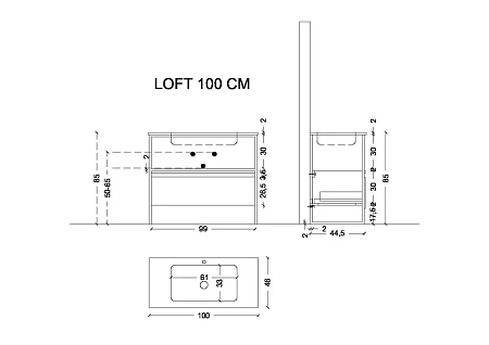 Тумба под консоль Armadi Art LOFT 100 белый, 1 полка 894-100-W Тумба под консоль Armadi Art LOFT 100 белый, 1 полка 894-100-W