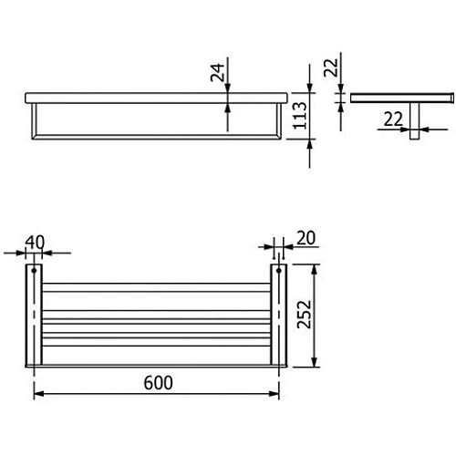Полотенцедержатель Kludi VELA C 3198953 белый матовый Полотенцедержатель Kludi VELA C 3198953 белый матовый