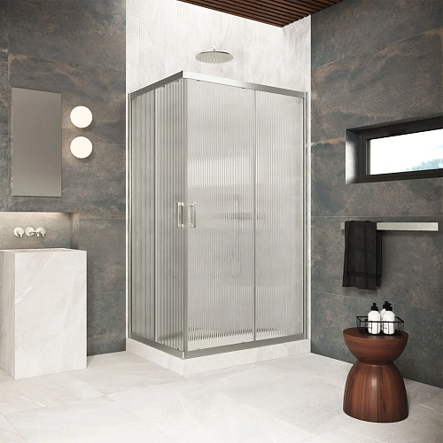 Душевой уголок Vegas-glass ZA-F Protec 100*95 04 Moru 1000x950 мм, профиль никель, стекло Moru Душевой уголок Vegas-glass ZA-F Protec 100*95 04 Moru 1000x950 мм, профиль никель, стекло Moru