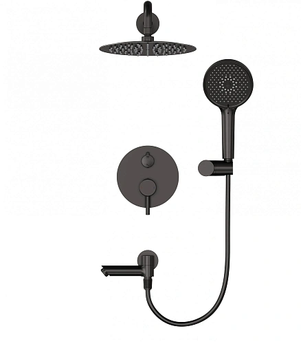 Душевая система Wonzon & Woghand SOLO встраиваемая, темный графит (WW-939032-BGM) Душевая система Wonzon & Woghand SOLO встраиваемая, темный графит (WW-939032-BGM)