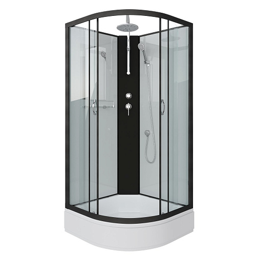 Душевая кабина Niagara Classic NG-6703-14BKT (800х800х2100) средний поддон (26см) стекло прозрачное черные профиля 67031414BKT Душевая кабина Niagara Classic NG-6703-14BKT (800х800х2100) средний поддон (26см) стекло прозрачное черные профиля 67031414BKT