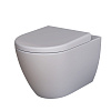 Картинка анонса товара «унитаз подвесной queen 113t20301r (570x360x400) серый матовый безободковый с толстой крышкой 113t20301r-112t20301»
