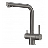 Картинка анонса товара «смеситель для кухни milacio ultra 558 (mcu.558.gm) сталь воронёная»