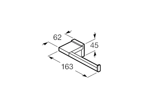 Держатель туалетной бумаги Roca Rubik 816850024 Держатель туалетной бумаги Roca Rubik 816850024