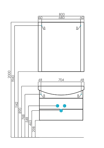 Тумба под раковину Aquaton Ария 80 М подвесная черный глянец 1A140801AA950 Тумба под раковину Aquaton Ария 80 М подвесная черный глянец 1A140801AA950