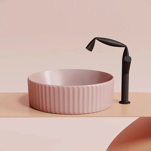 Раковина Ceramica Nova ELEMENT CN6057MP Розовый матовый накладная Раковина Ceramica Nova ELEMENT CN6057MP Розовый матовый накладная