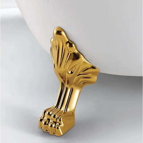 Ванна отдельностоящая Ceruttispa VITO 150G CT9669 1550x740x750 акриловая, на львиных лапах золото Ванна отдельностоящая Ceruttispa VITO 150G CT9669 1550x740x750 акриловая, на львиных лапах золото