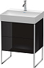 Картинка анонса товара «тумба под раковину duravit xsquare xs444204040 напольная 58 см черный глянцевый»