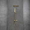 Душевая система Lemark Ursus LM7262BG с регулируемой высотой штанги, брашированное золото Душевая система Lemark Ursus LM7262BG с регулируемой высотой штанги, брашированное золото