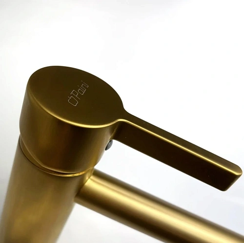 Смеситель для раковины Paini Brera 74PJ205OLL без донного клапана, высокий, матовое золото PVD Смеситель для раковины Paini Brera 74PJ205OLL без донного клапана, высокий, матовое золото PVD