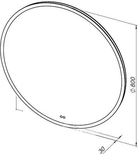 Зеркало Aquanet Арт 80 RGB LED 00336636 Зеркало Aquanet Арт 80 RGB LED 00336636