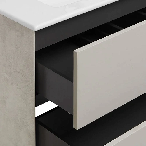 Тумба под раковину Aquaton Сохо 100 cлэйт, галька серая 1A258201AJ9A0 Тумба под раковину Aquaton Сохо 100 cлэйт, галька серая 1A258201AJ9A0