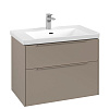 Картинка анонса товара «тумба под раковину villeroy &amp; boch subway 3.0 taupe / taupe c57402vm»