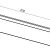 Полка Aquanet Магнум 70x12 белая матовая, с крючками 00302233 Полка Aquanet Магнум 70x12 белая матовая, с крючками 00302233