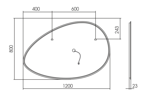 Зеркало SILVER MIRRORS Omega 1200х800 (LED-00002557) Зеркало SILVER MIRRORS Omega 1200х800 (LED-00002557)