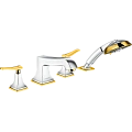 Смеситель на борт ванны Hansgrohe Metropol Classic 31441090, хром/под золото Смеситель на борт ванны Hansgrohe Metropol Classic 31441090, хром/под золото