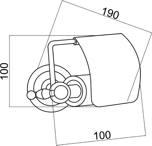 Держатель туалетной бумаги Boheme Imperiale 10401 Держатель туалетной бумаги Boheme Imperiale 10401