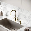 Смеситель для кухни SANCOS Taper SC4012BG с возможностью подключения фильтра, брашированное золото Смеситель для кухни SANCOS Taper SC4012BG с возможностью подключения фильтра, брашированное золото