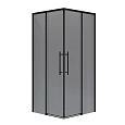 Душевой уголок Niagara Nova NG-2829-34BLACK (90x90x195) квадратная, раздвижная, черный матовый, стекло тонированное Душевой уголок Niagara Nova NG-2829-34BLACK (90x90x195) квадратная, раздвижная, черный матовый, стекло тонированное