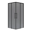 Душевой уголок Niagara Nova NG-2829-34BLACK (90x90x195) квадратная, раздвижная, черный матовый, стекло тонированное Душевой уголок Niagara Nova NG-2829-34BLACK (90x90x195) квадратная, раздвижная, черный матовый, стекло тонированное