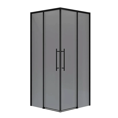 Душевой уголок Niagara Nova NG-2829-34BLACK (90x90x195) квадратная, раздвижная, черный матовый, стекло тонированное Душевой уголок Niagara Nova NG-2829-34BLACK (90x90x195) квадратная, раздвижная, черный матовый, стекло тонированное