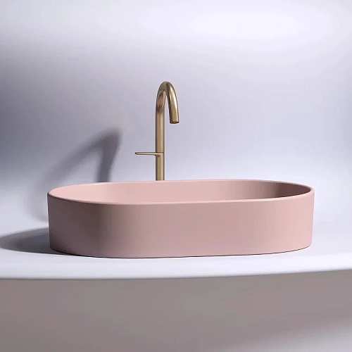 Раковина Ceramica Nova ELEMENT CN6048MP Розовый матовый накладная Раковина Ceramica Nova ELEMENT CN6048MP Розовый матовый накладная