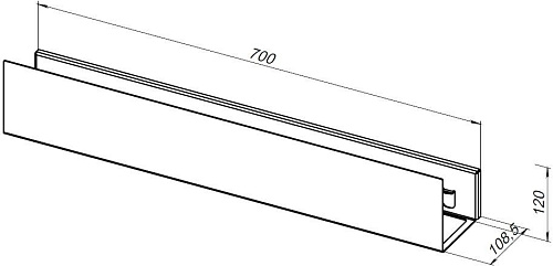 Полка Aquanet Магнум 70x12 белая матовая, с крючками 00302233 Полка Aquanet Магнум 70x12 белая матовая, с крючками 00302233