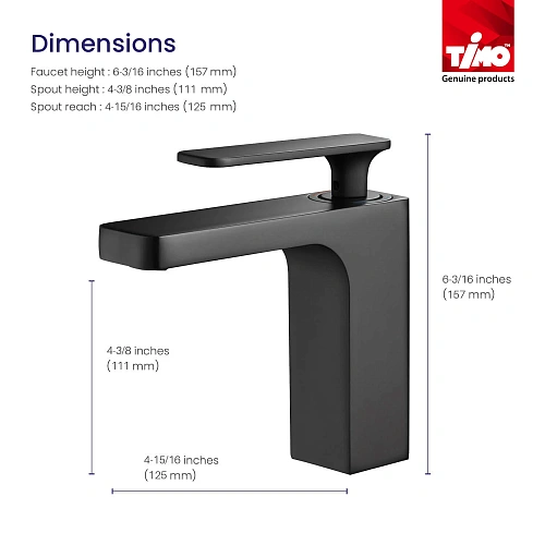 Смеситель для раковины Timo Torne 4360/03G с гигиеническим душем черный Смеситель для раковины Timo Torne 4360/03G с гигиеническим душем черный