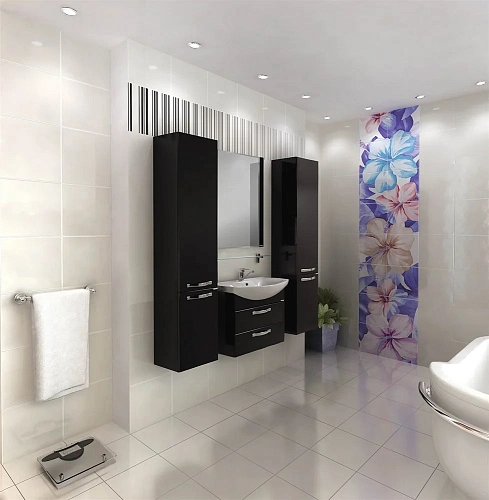 Тумба под раковину Aquaton Ария 65 М черный глянец 1A123301AA950 Тумба под раковину Aquaton Ария 65 М черный глянец 1A123301AA950