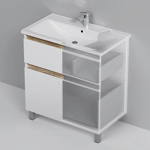 Тумба под раковину AM.PM X-Joy M85AFSX0802WG напольная, 80 см, белый Тумба под раковину AM.PM X-Joy M85AFSX0802WG напольная, 80 см, белый