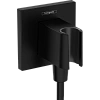 Шланговое подключение Hansgrohe FixFit Porter E с держателем для душа 26889670, матовый черный