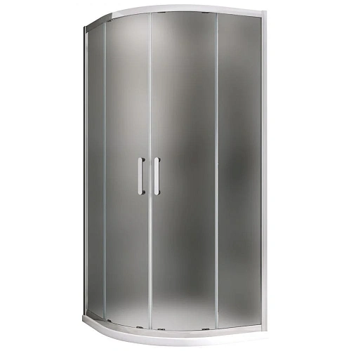 Душевой уголок ABBER Schwarzer Diamant AG01100M 100x100 см универсальный, профиль хром, стекло матовое Душевой уголок ABBER Schwarzer Diamant AG01100M 100x100 см универсальный, профиль хром, стекло матовое