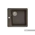 Кухонная мойка Aquaton Парма 1A713032PM280 из литого мрамора, квадратная, кофе Кухонная мойка Aquaton Парма 1A713032PM280 из литого мрамора, квадратная, кофе