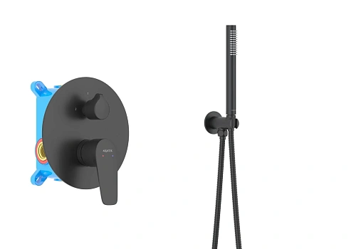 Душевая система Aquatek БЕТТА AQ1172MB Черный матовый Душевая система Aquatek БЕТТА AQ1172MB Черный матовый