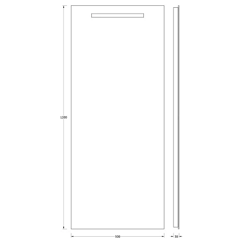 Зеркало EVOFORM Ledline BY 2111 со встроенным LED-светильником 3 W 50х120 cм Зеркало EVOFORM Ledline BY 2111 со встроенным LED-светильником 3 W 50х120 cм