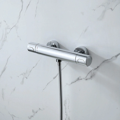 Смеситель для душа Aquatek АЛЬФА AQ1963CR термостатический Смеситель для душа Aquatek АЛЬФА AQ1963CR термостатический