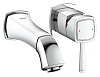 Картинка анонса товара «смеситель для раковины grohe grandera на 2 отверстия (вынос 177 мм), хром (19929000) внешняя часть»