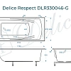 Ванна из искусственного камня Delice Respect 170х80 DLR330046-G глянцевая Ванна из искусственного камня Delice Respect 170х80 DLR330046-G глянцевая